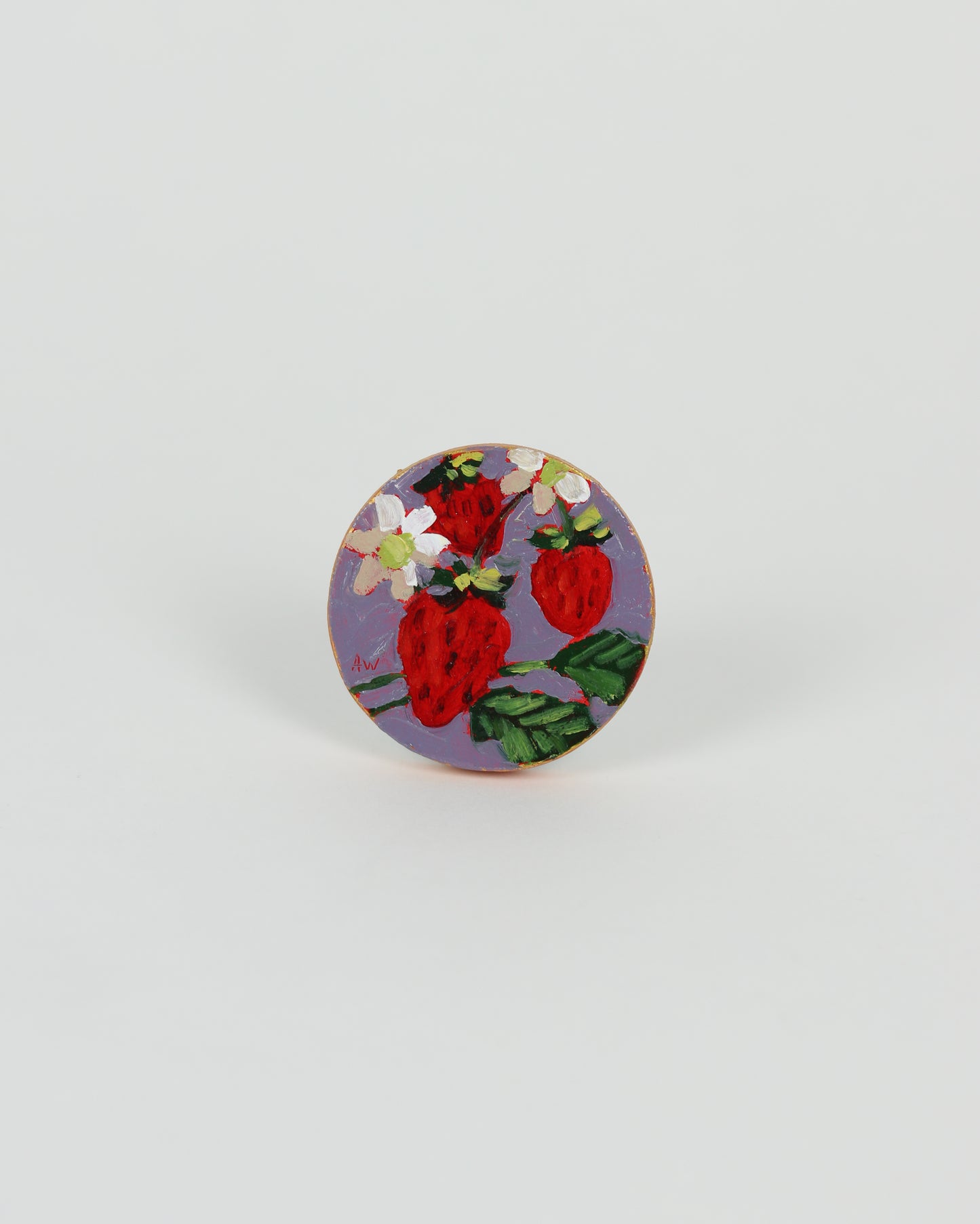 Tiny Small Lavender Strawberry