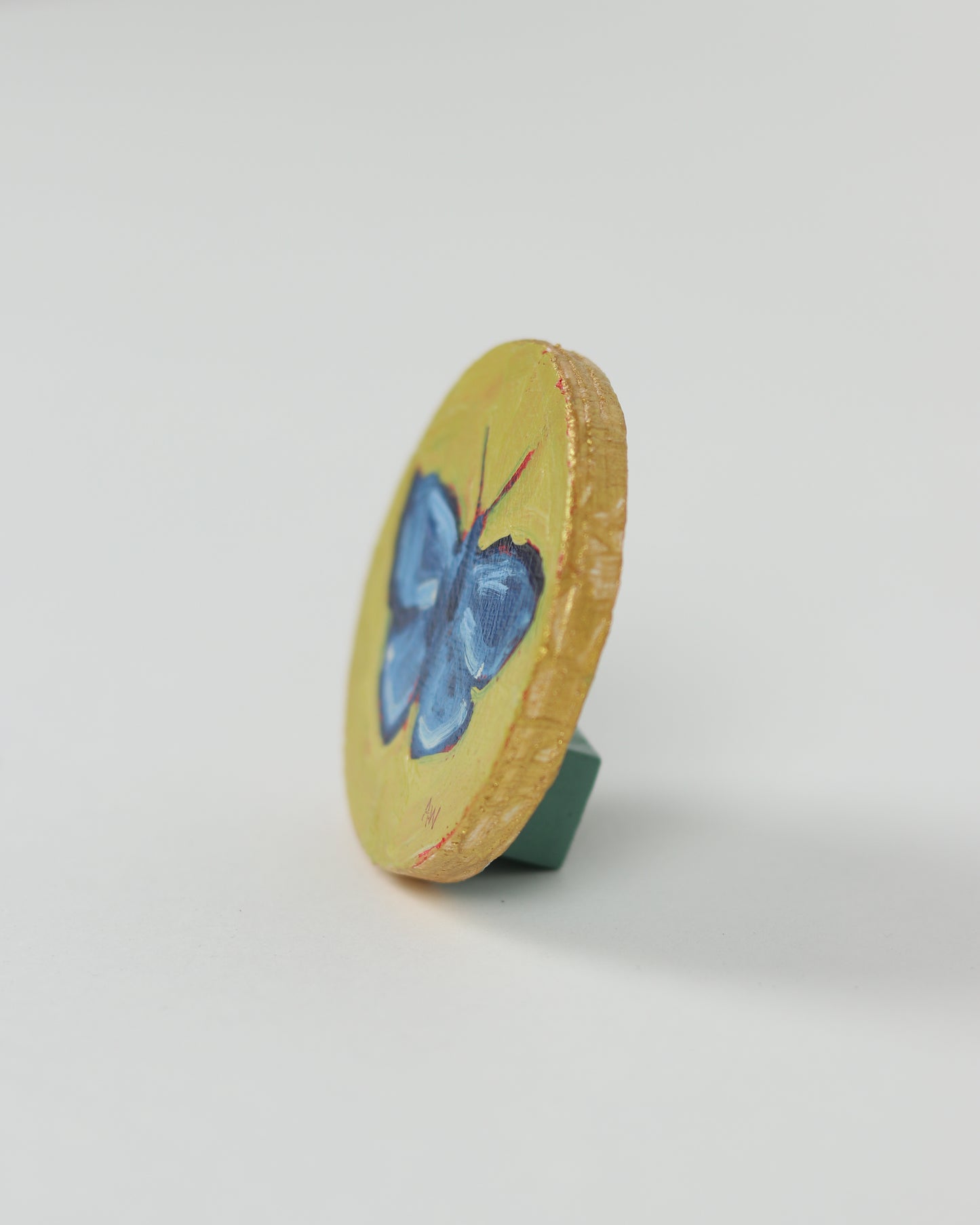 Tiny Small Green Butterfly