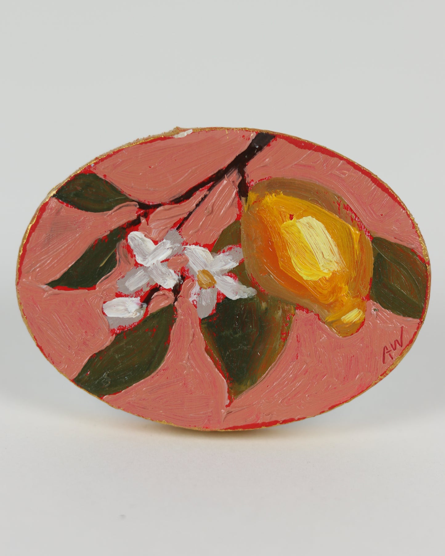 Tiny Pink Oval Lemon