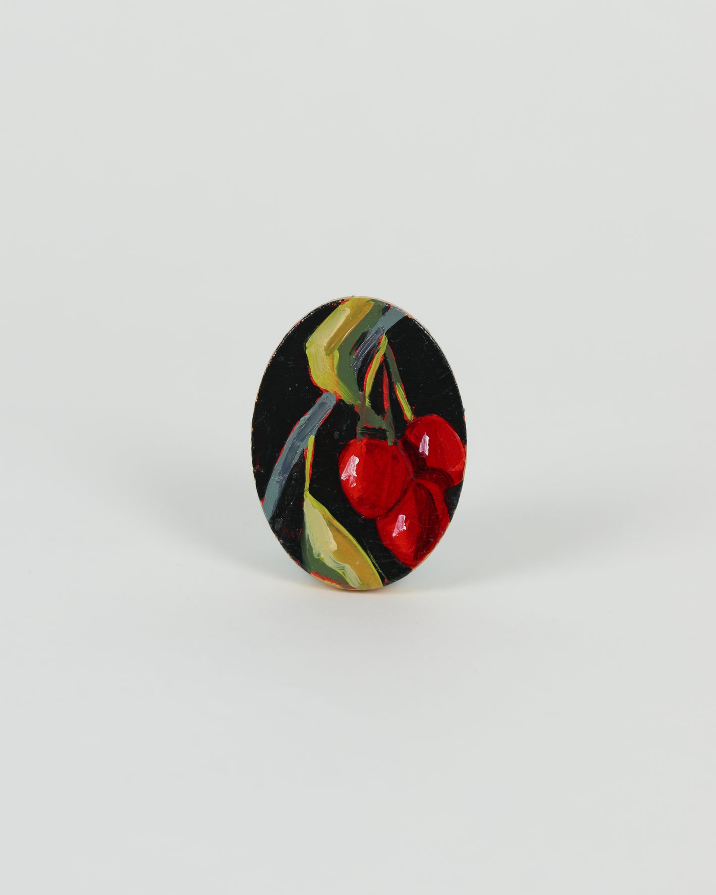 Tiny Small Black Oval Cherry