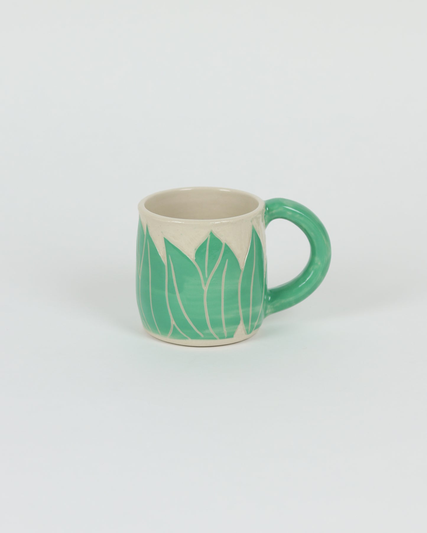 Carved Leaves Mug