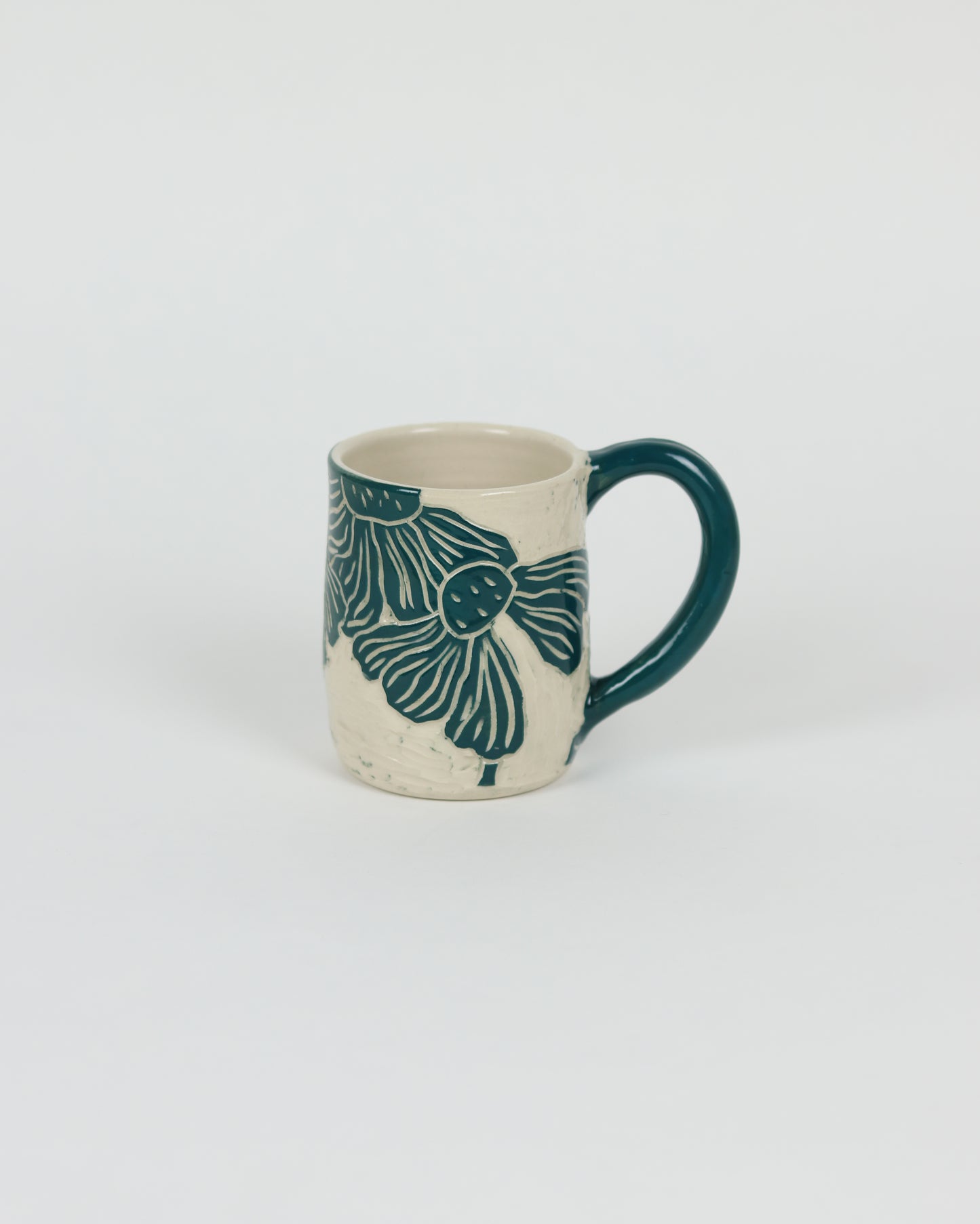 Carved Flowers Mug