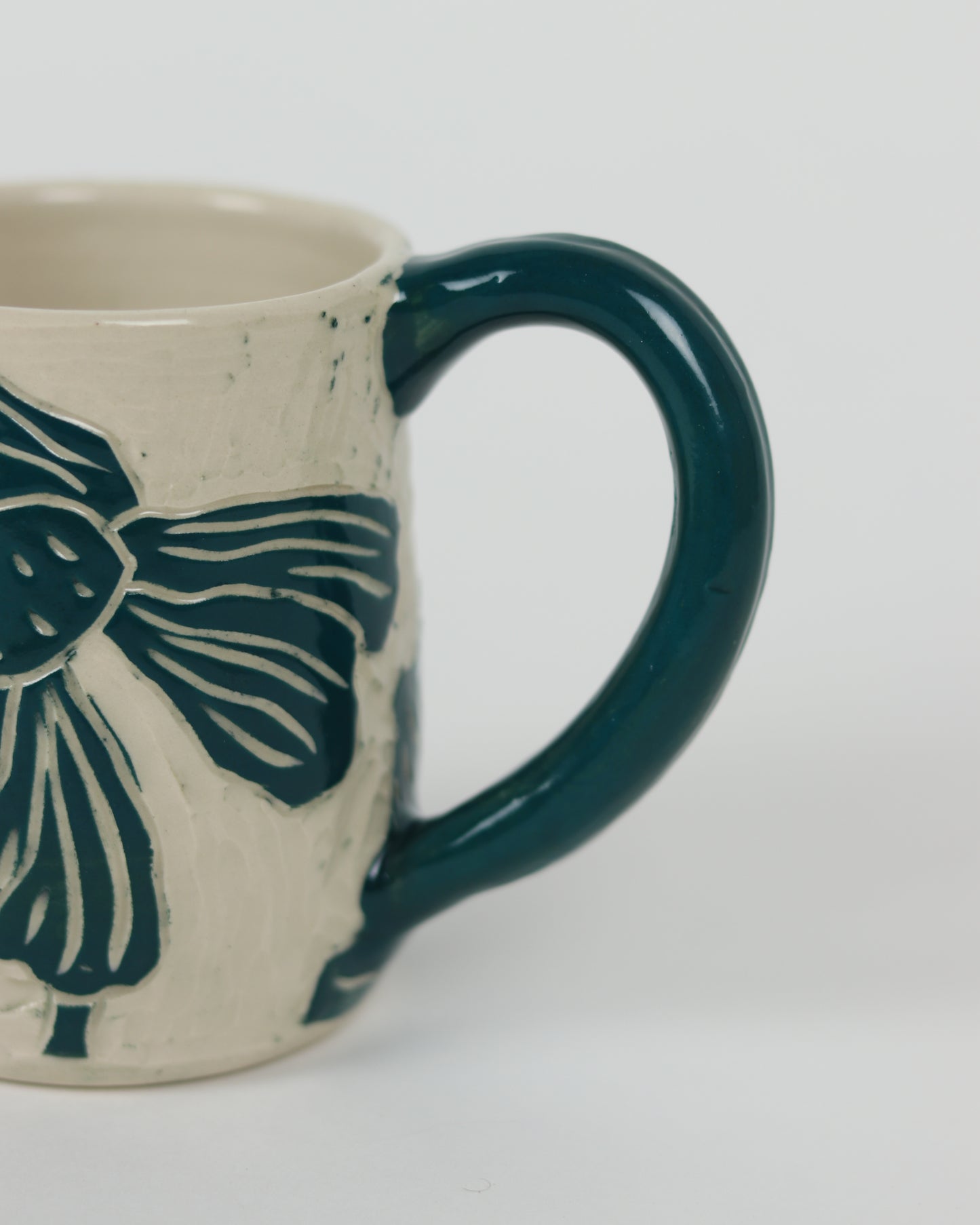Carved Flowers Mug