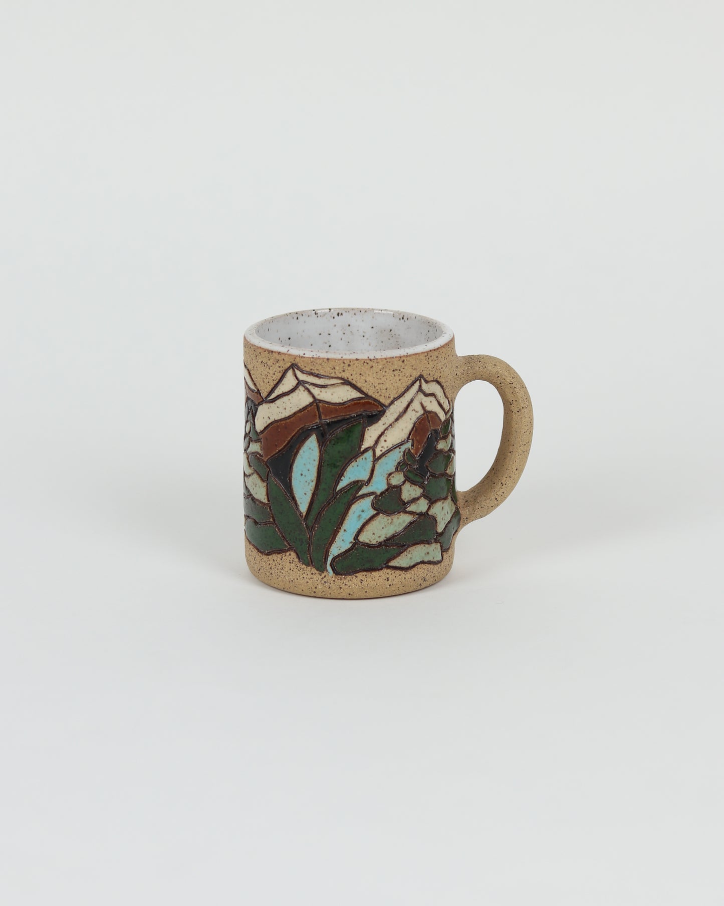 Carved Trees & Mountains Mug