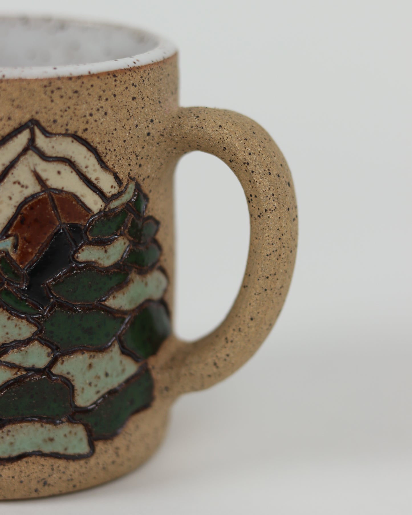 Carved Trees & Mountains Mug