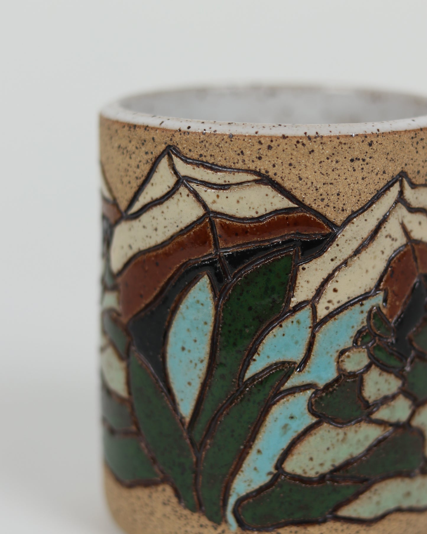 Carved Trees & Mountains Mug