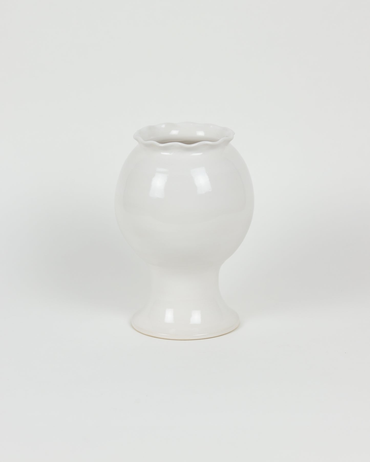 Fish Bowl Ruffle Vase