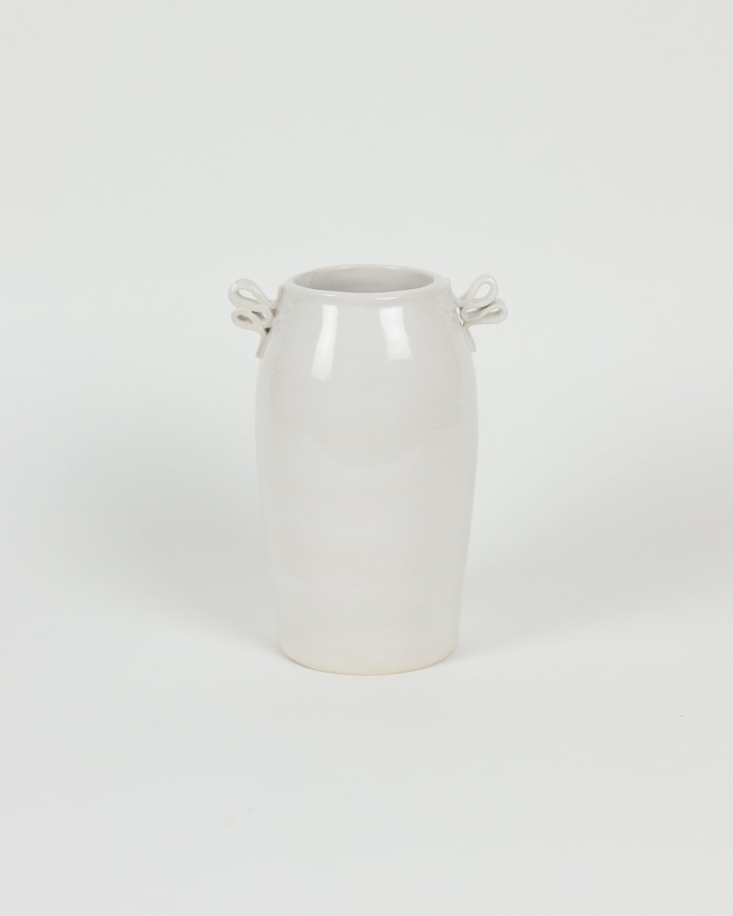 Small Ribbon Handle Vase