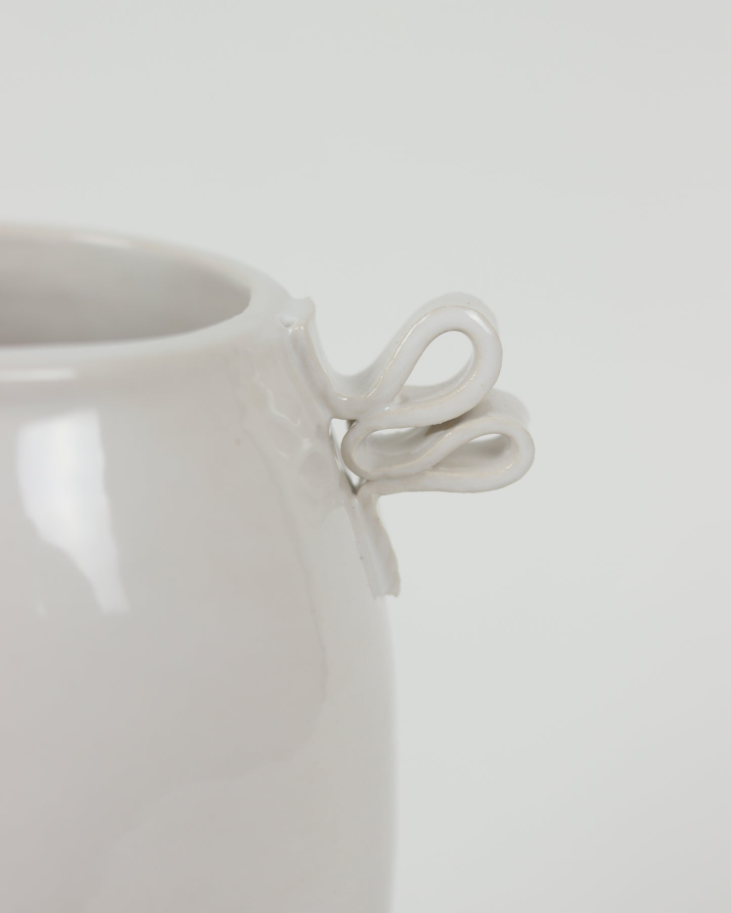 Small Ribbon Handle Vase
