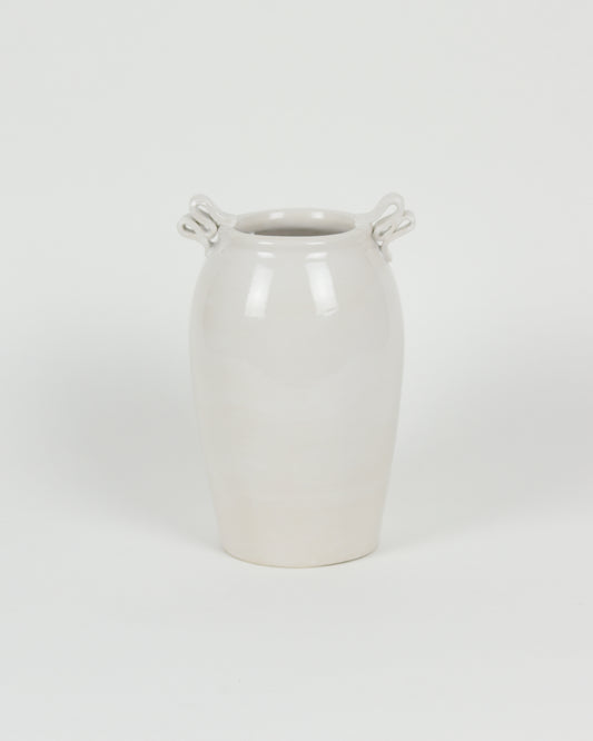 Large Ribbon Handle Vase