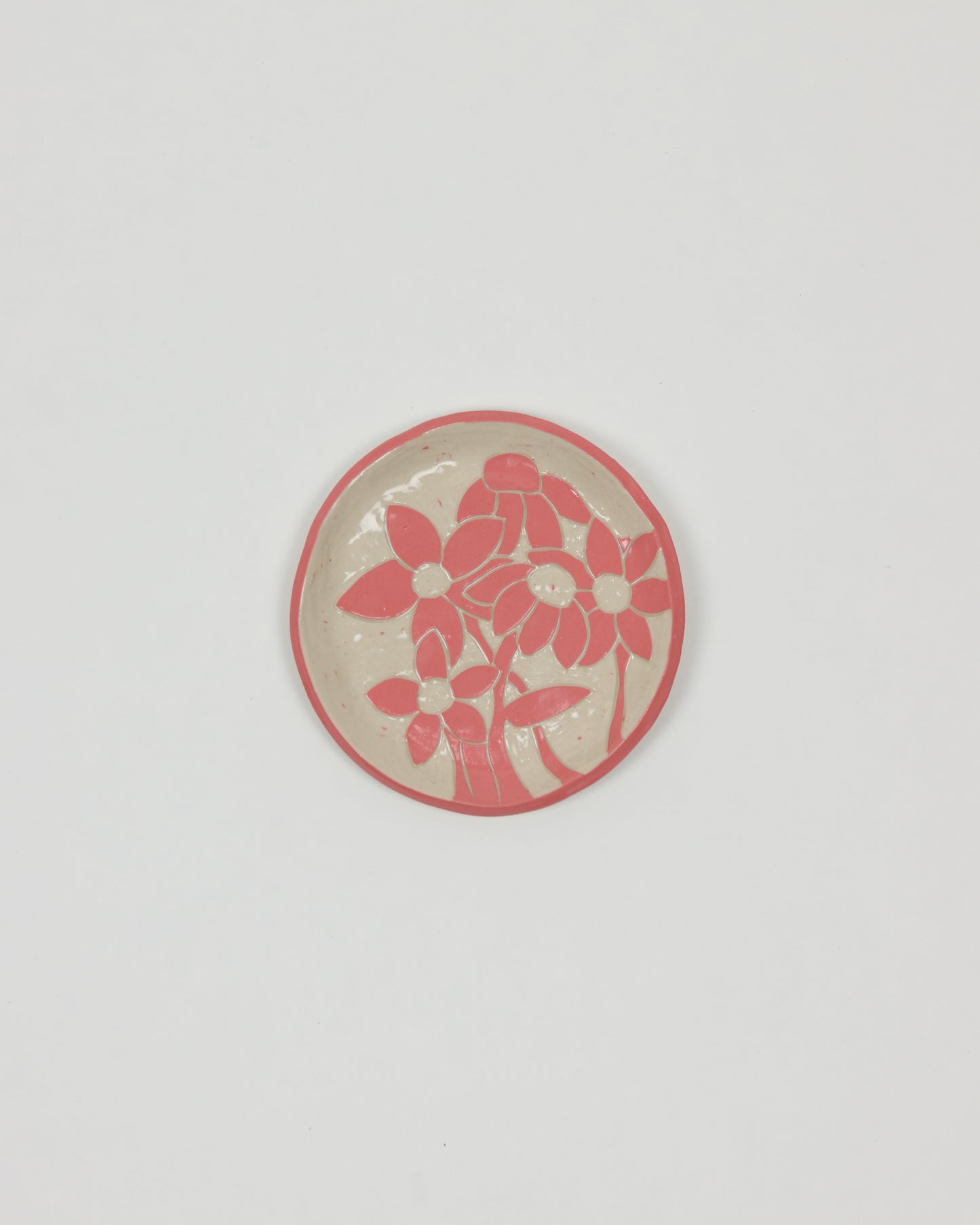 Carved Flower Plate