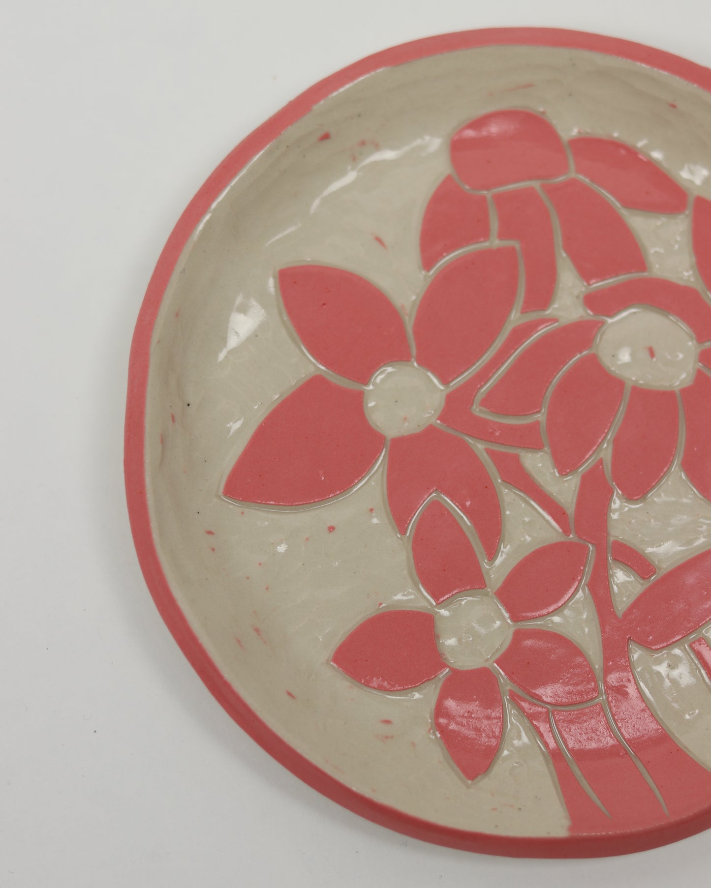 Carved Flower Plate