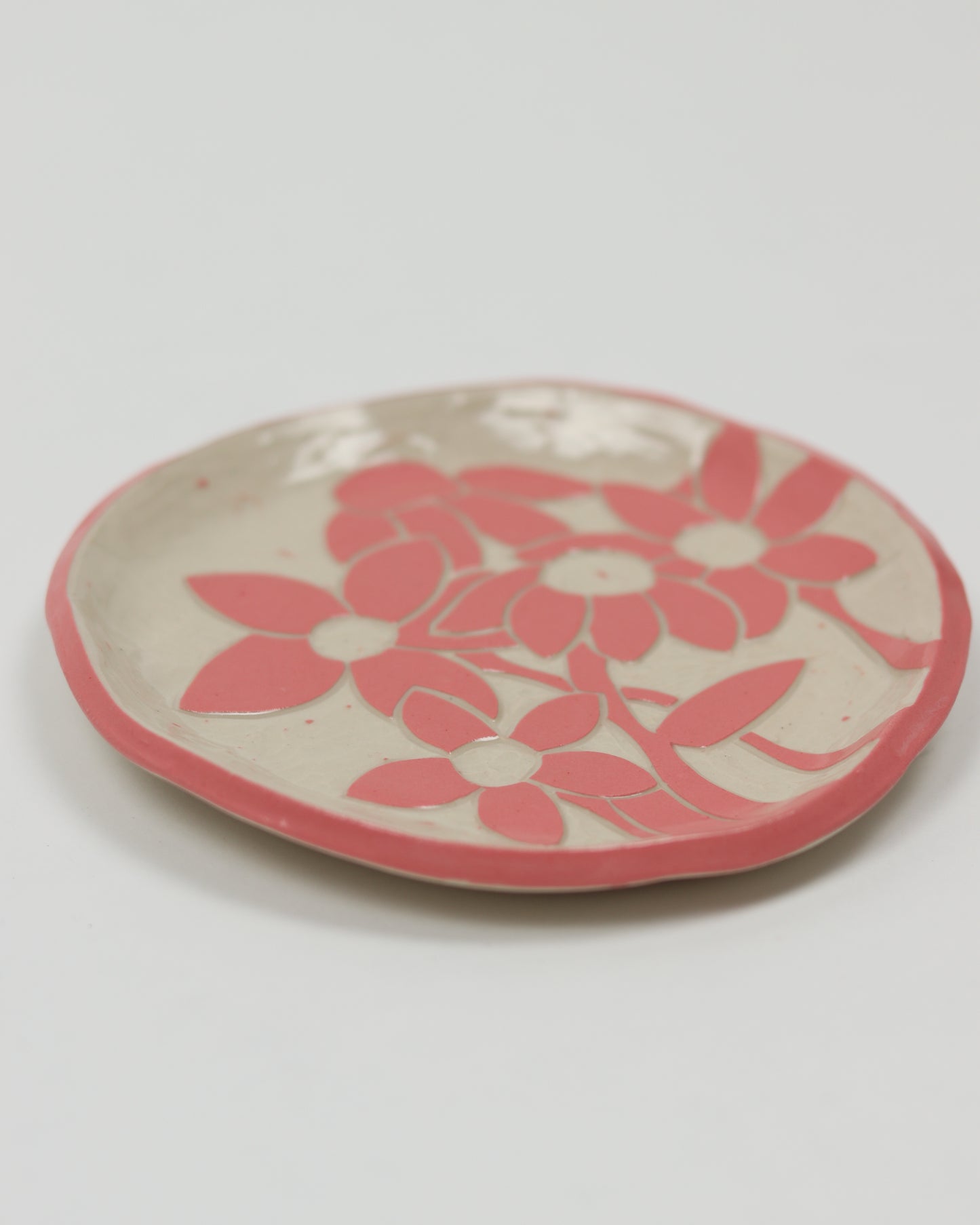 Carved Flower Plate