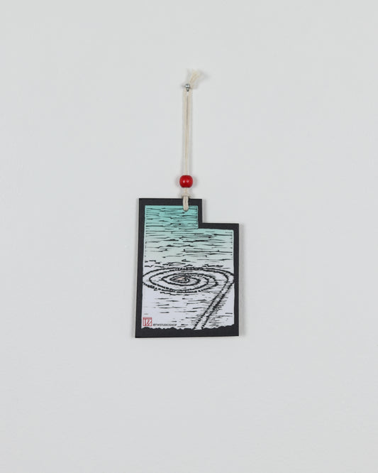 Spiral Jetty Utah Ornament