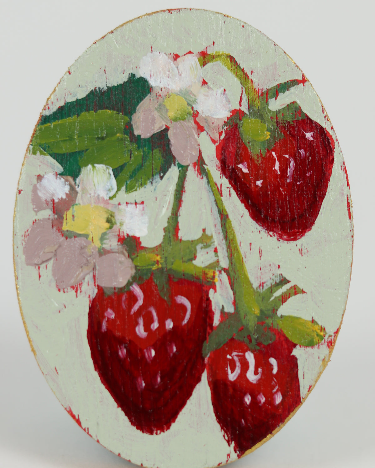 Strawberries Mini Painting