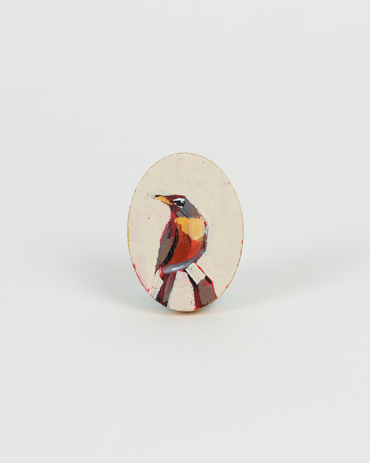 Orange Bird Mini Painting