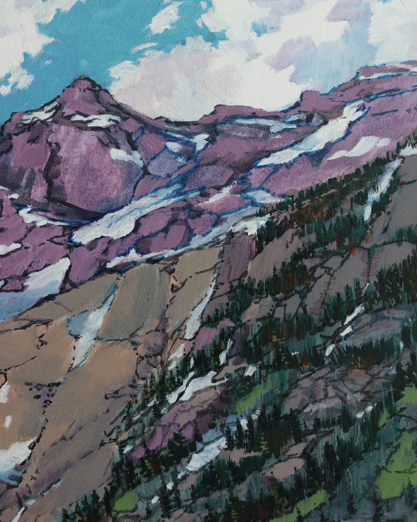 Grand Teton, View from Delat Lake