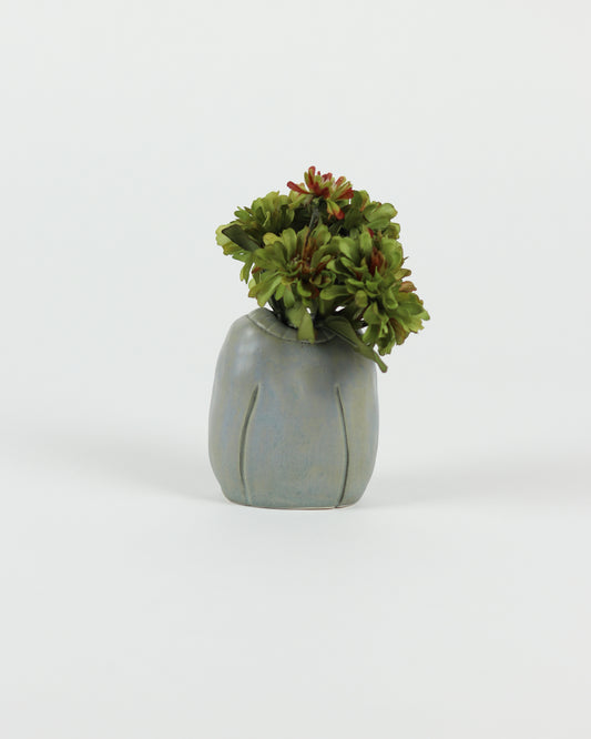 Sweater Vase in Denim Blue