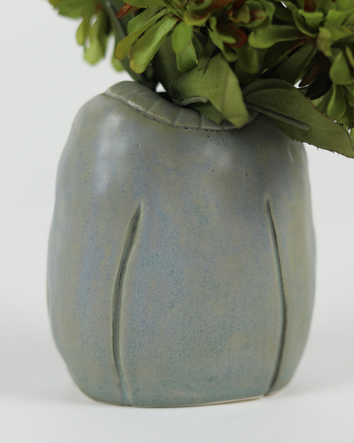 Sweater Vase in Denim Blue