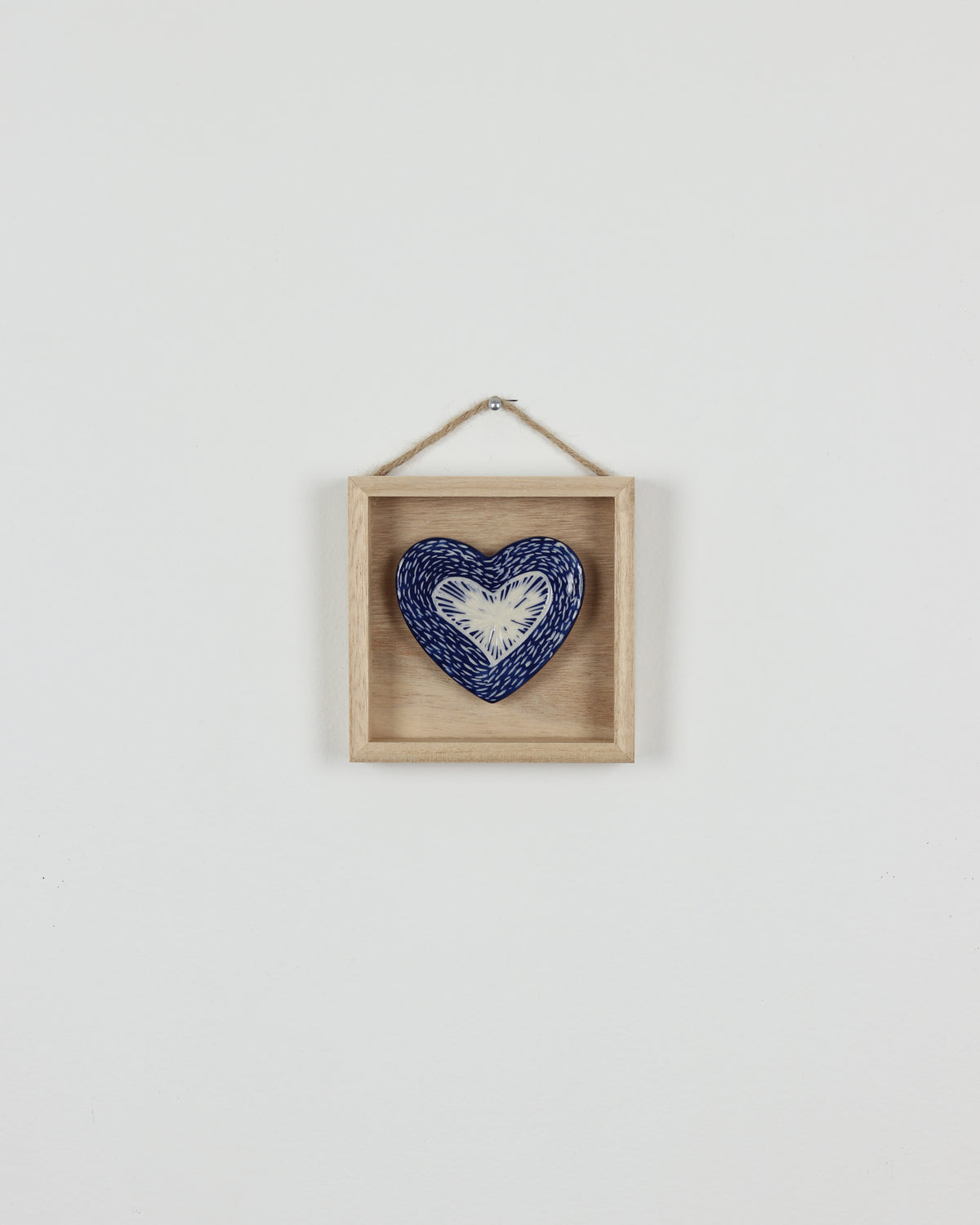 Blue Carved Heart 7
