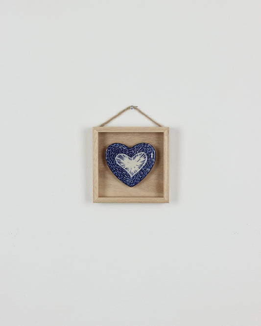 Blue Carved Heart 7