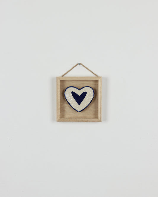 Blue Carved Heart 9