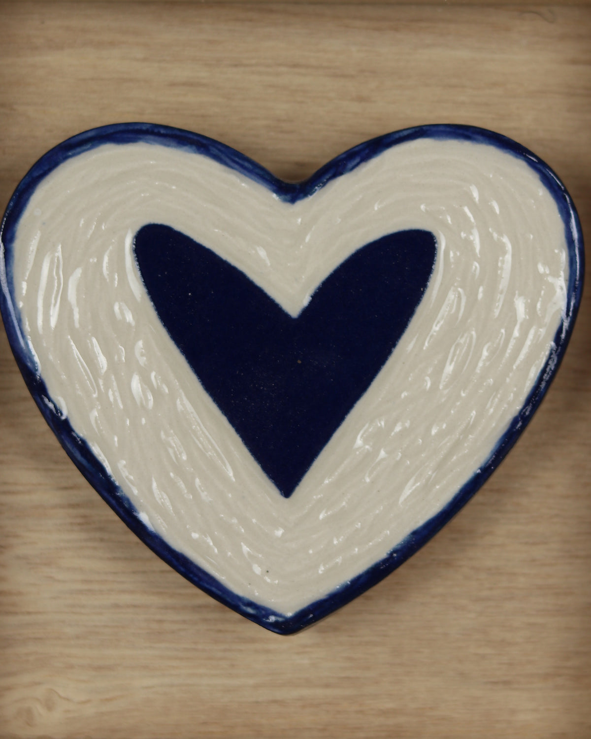 Blue Carved Heart 9