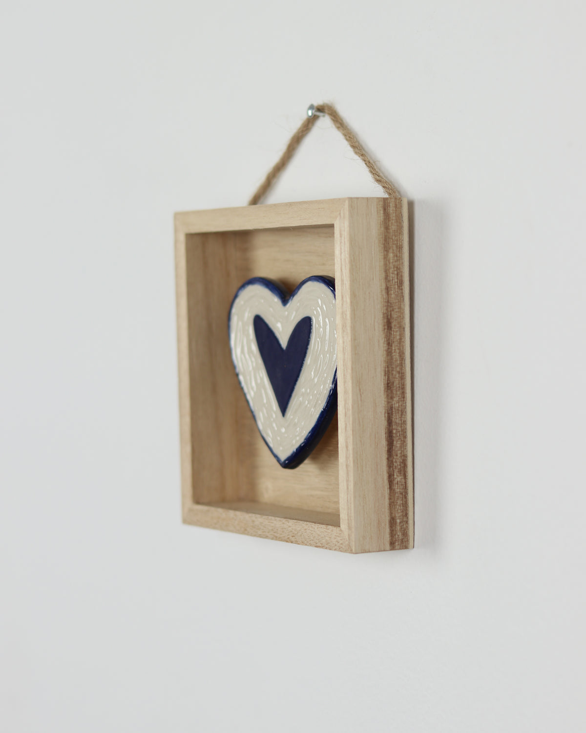 Blue Carved Heart 9