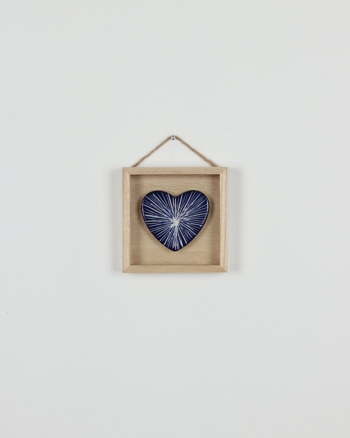 Blue Carved Heart 10