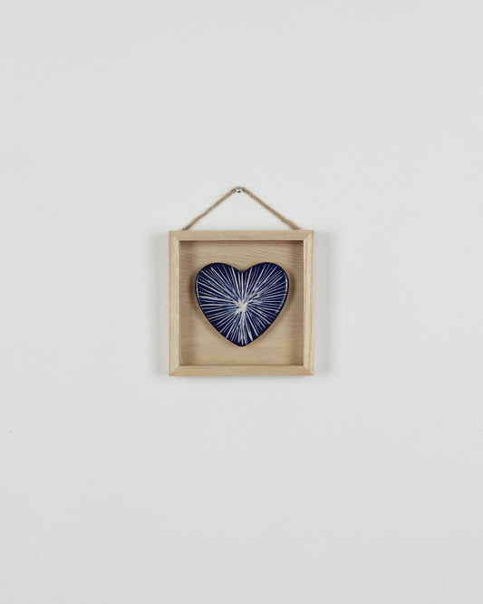 Blue Carved Heart 10