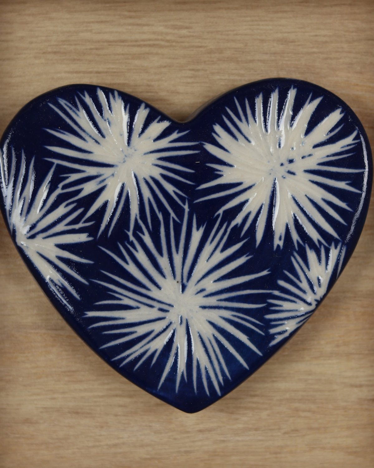 Blue Carved Heart 11