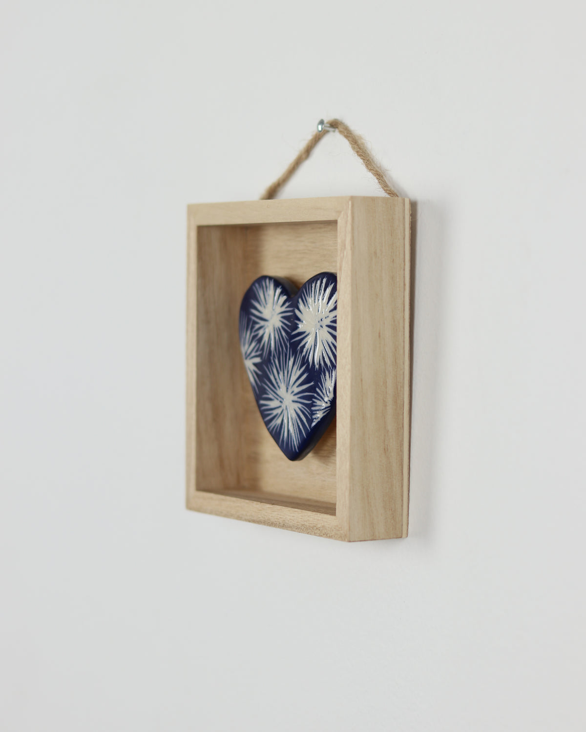 Blue Carved Heart 11