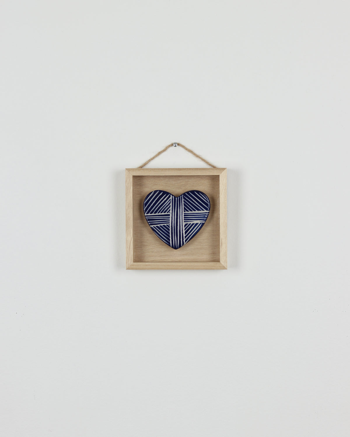 Blue Carved Heart 12