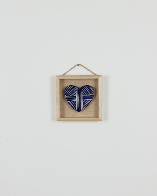 Blue Carved Heart 12