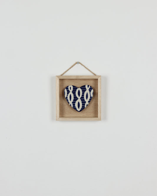 Blue Carved Heart 13