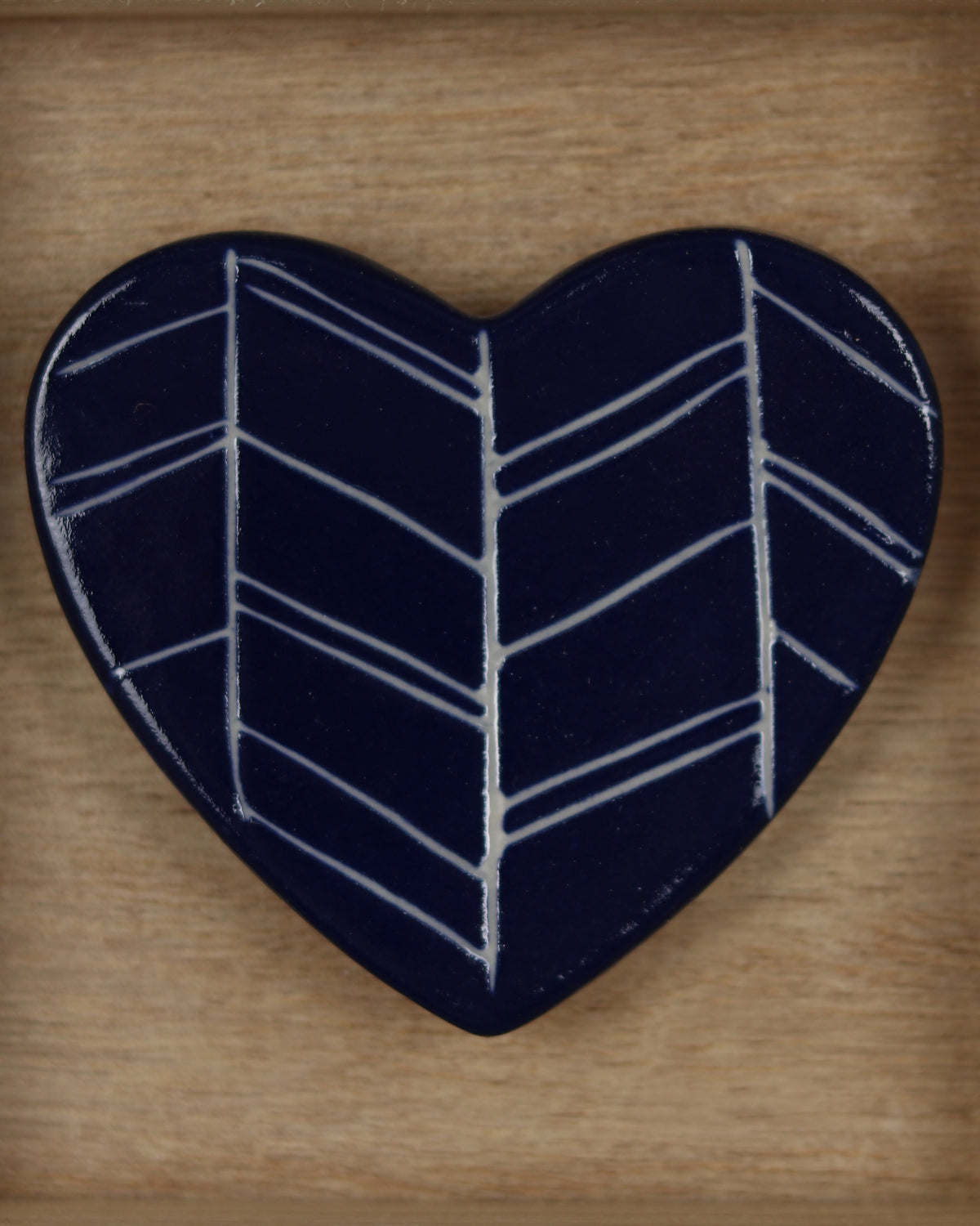 Blue Carved Heart 4