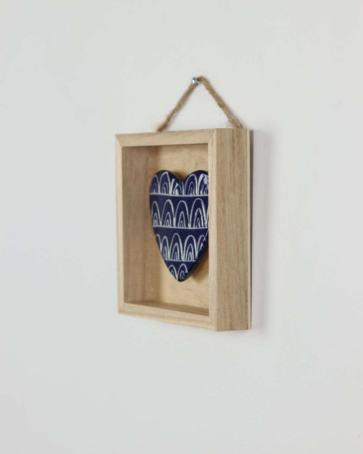 Blue Carved Heart 5