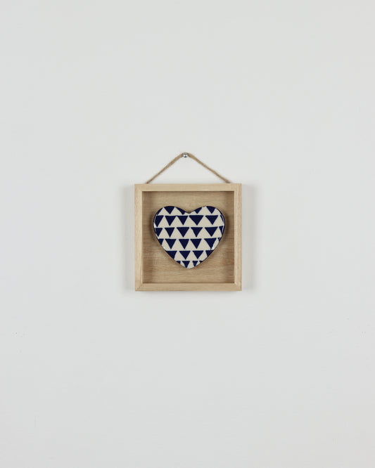 Blue Carved Heart 6