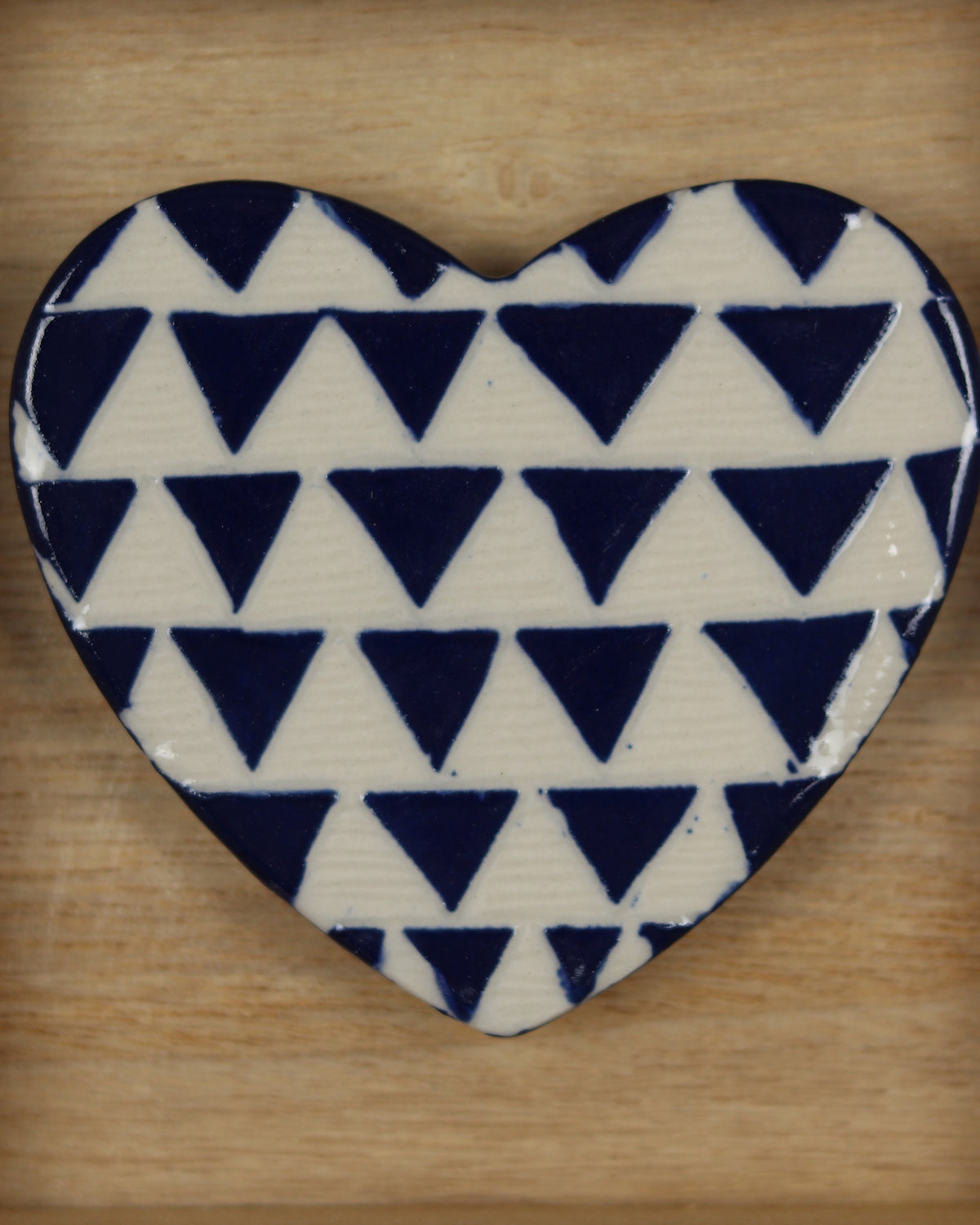 Blue Carved Heart 6