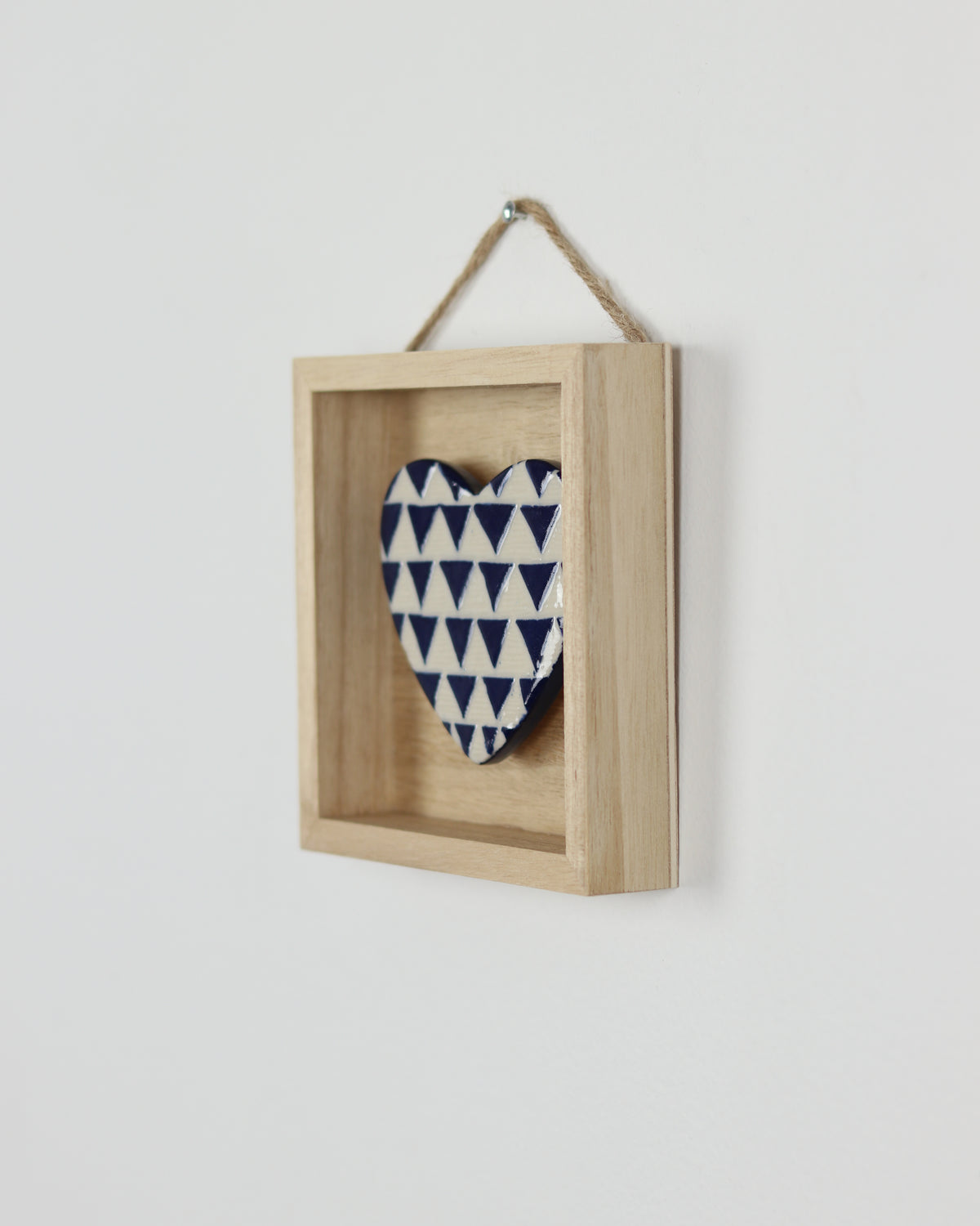 Blue Carved Heart 6