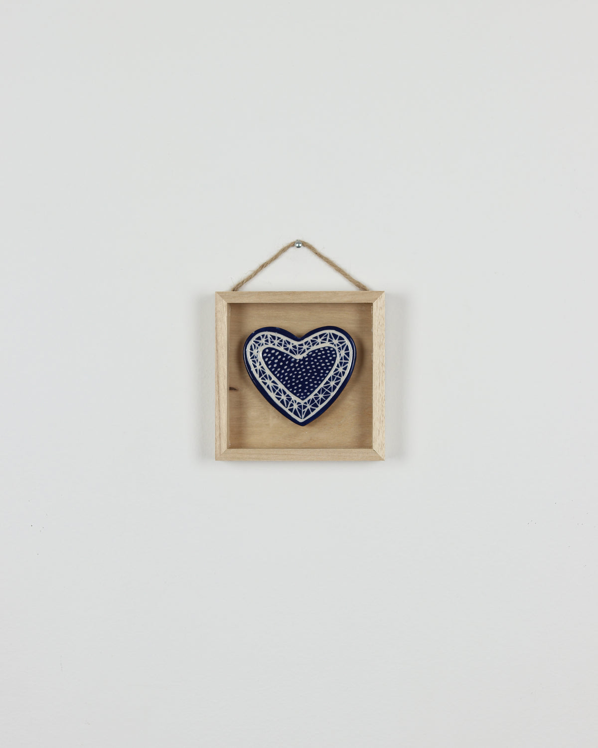 Blue Carved Heart 1