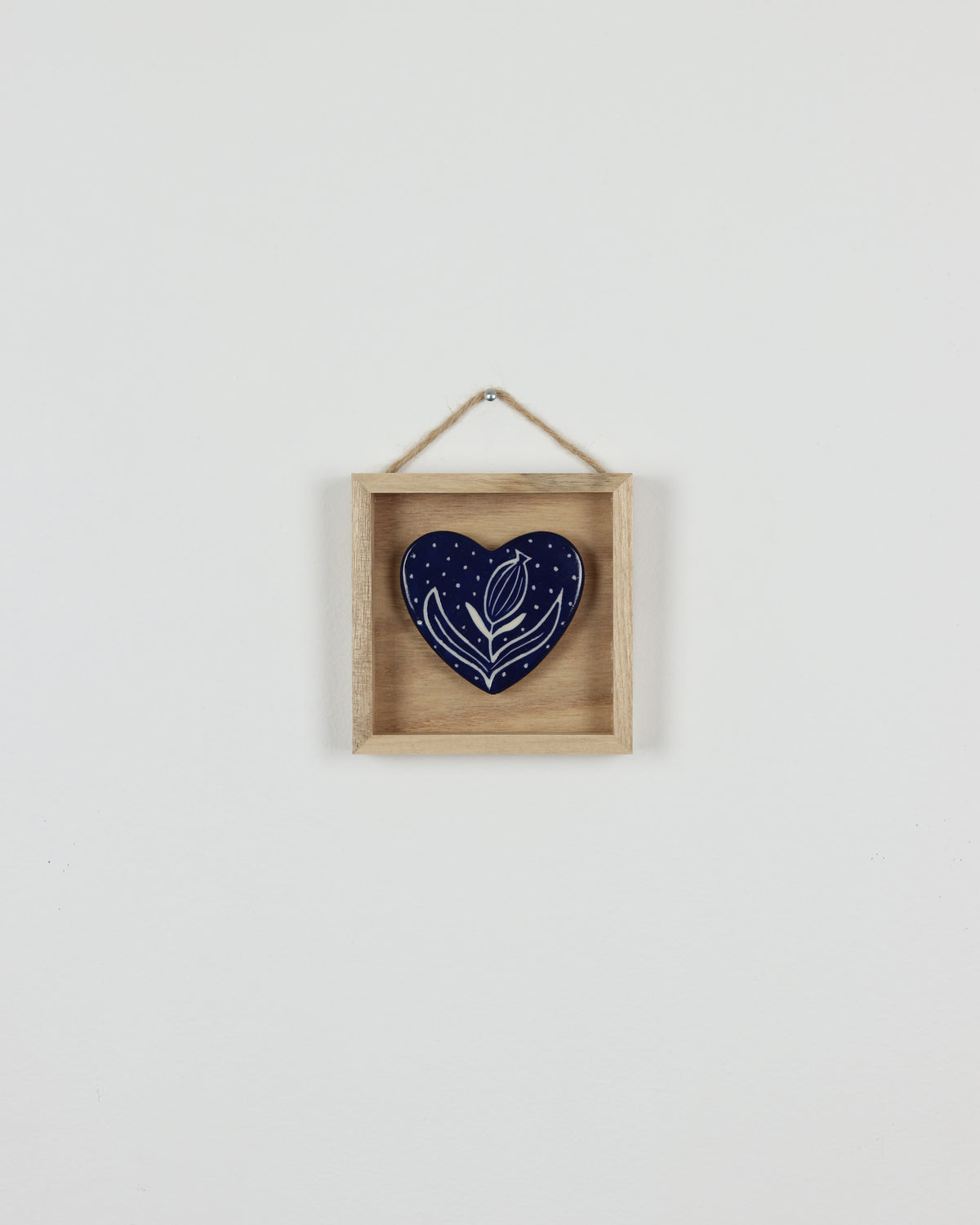 Blue Carved Heart 2