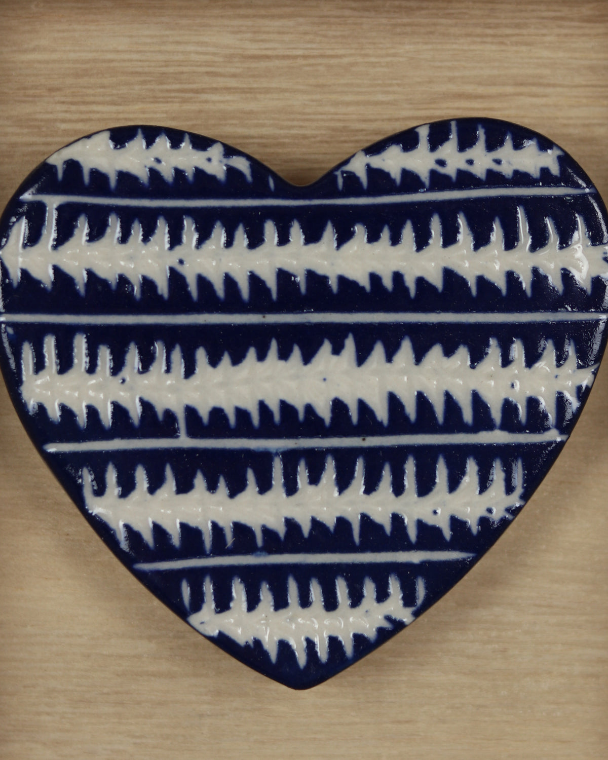 Blue Carved Heart 3