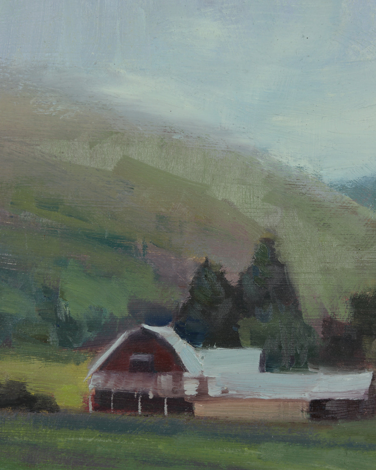 Misty Morning On The Farm