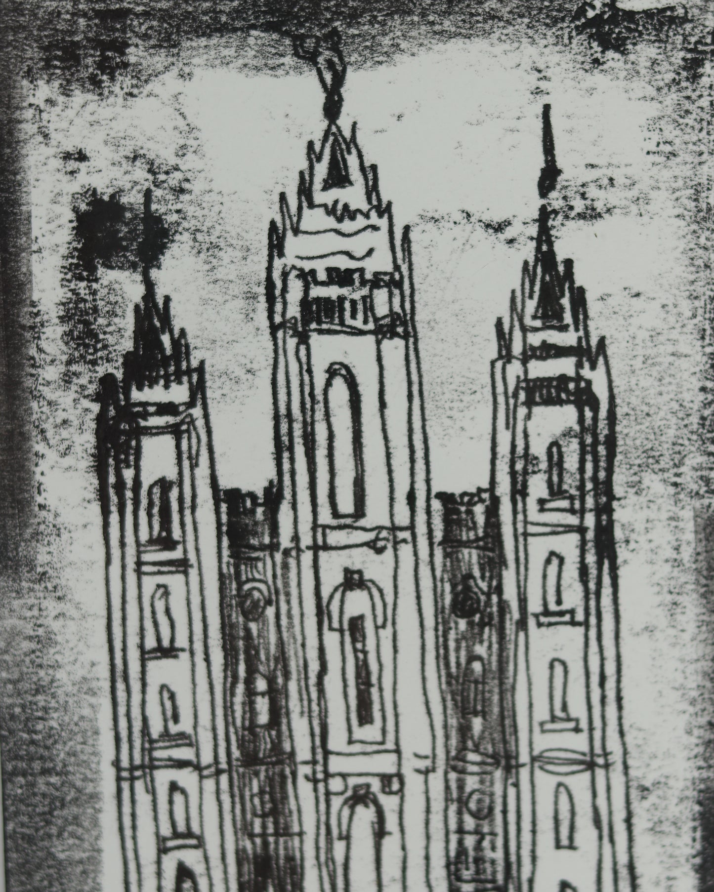 Salt Lake Temple - Monotype