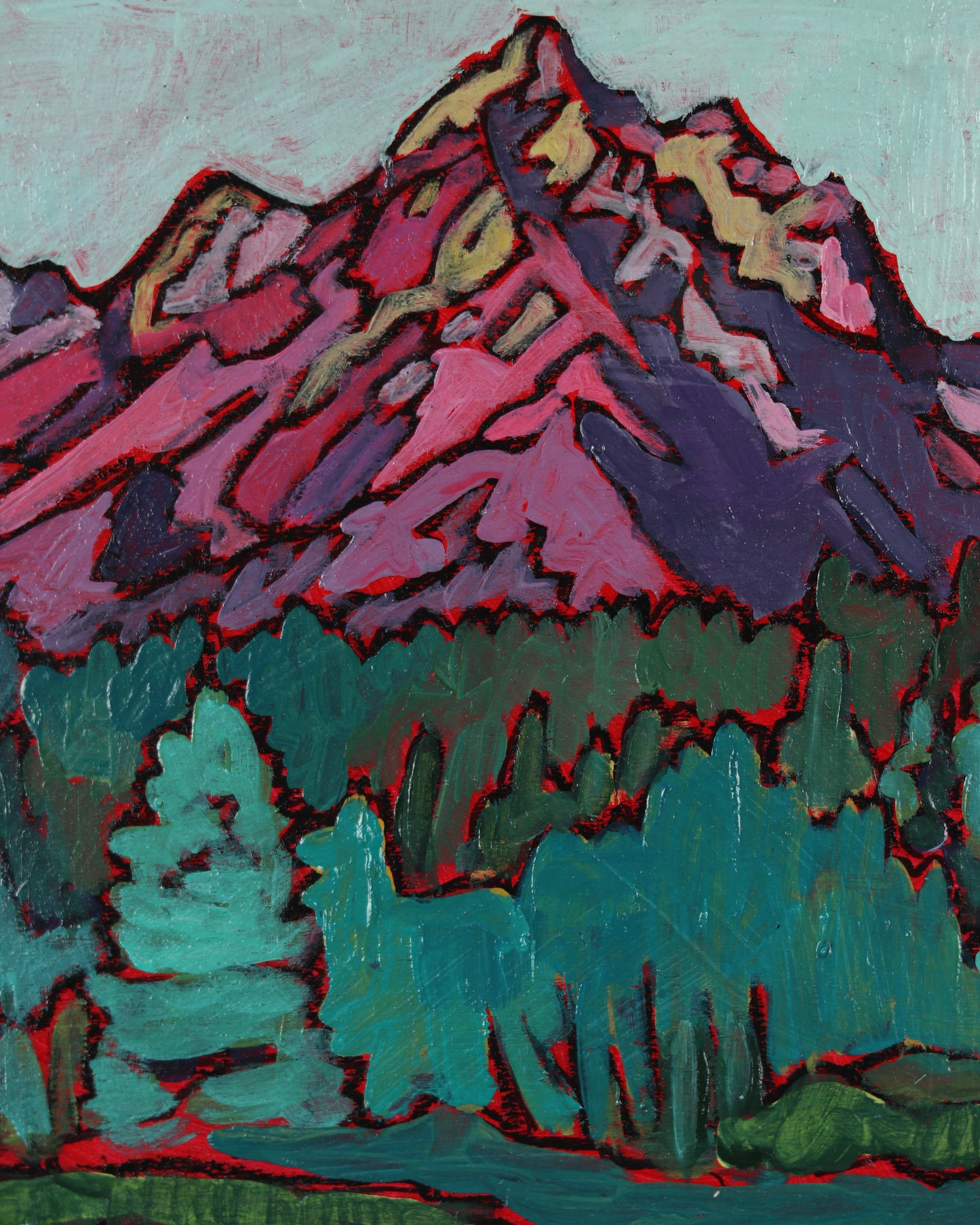 Tetons in Pink