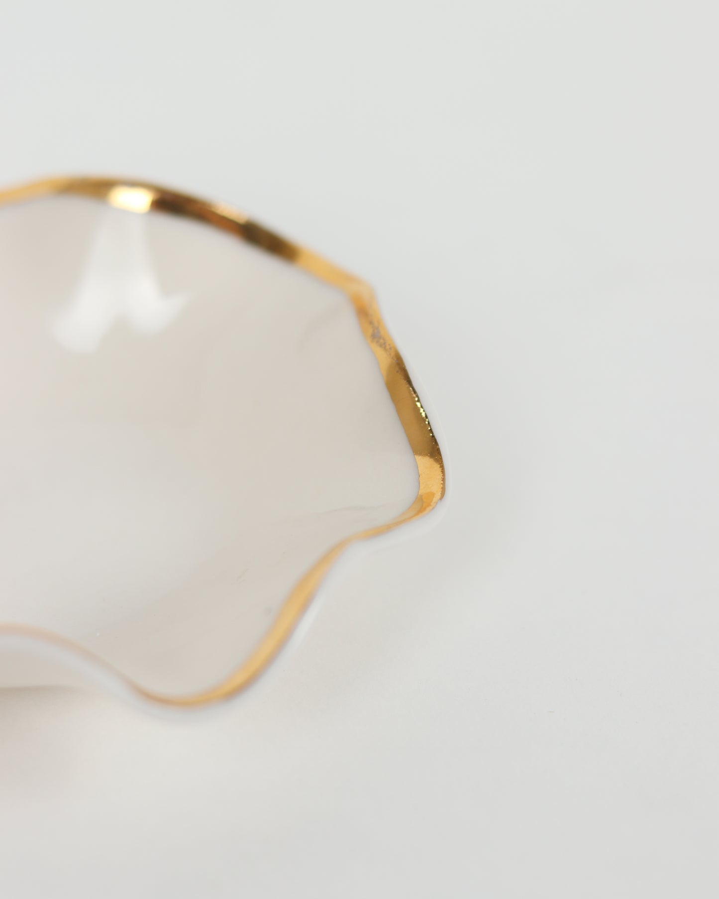 Gold Rimmed Ring Dish