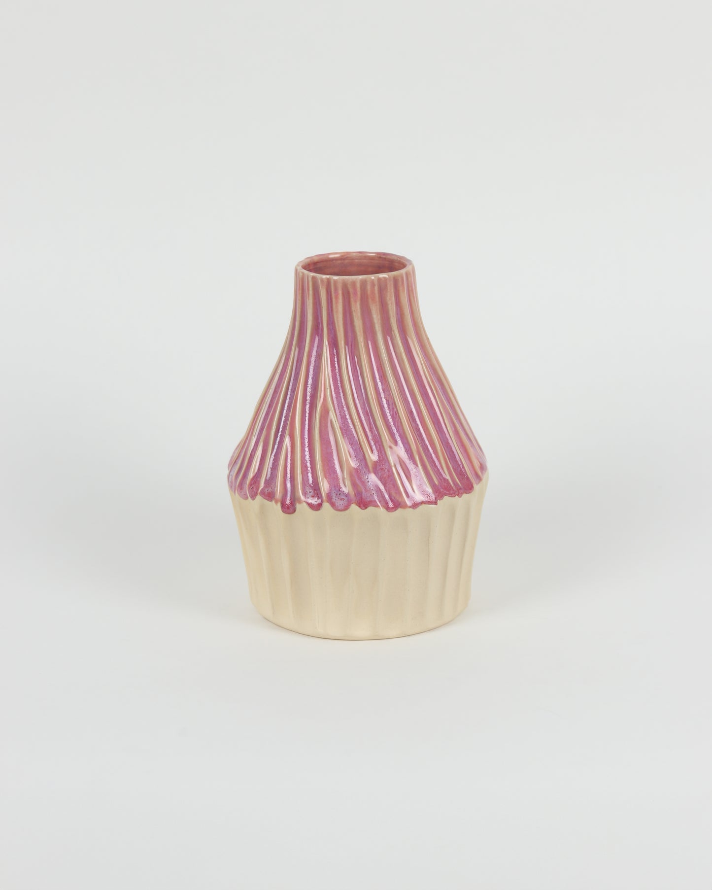 Pink Drippy Vase