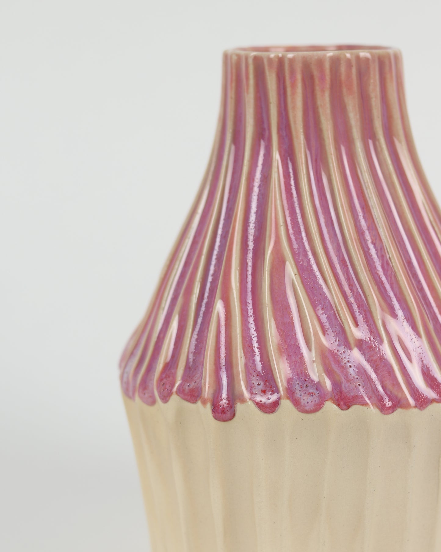 Pink Drippy Vase