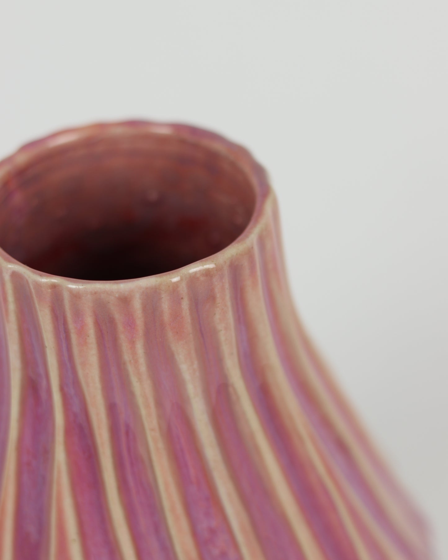 Pink Drippy Vase
